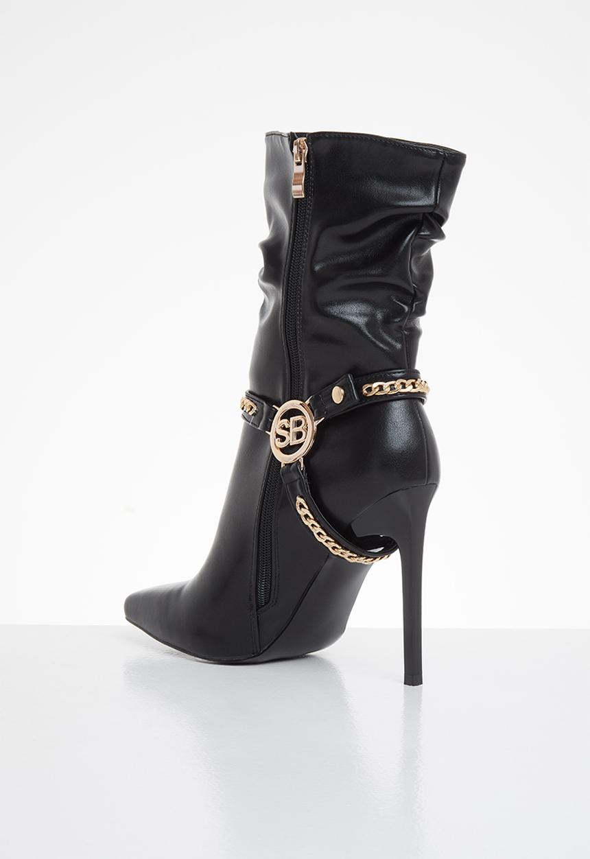 SISSY BOY - Heel the chain ankle boot - black