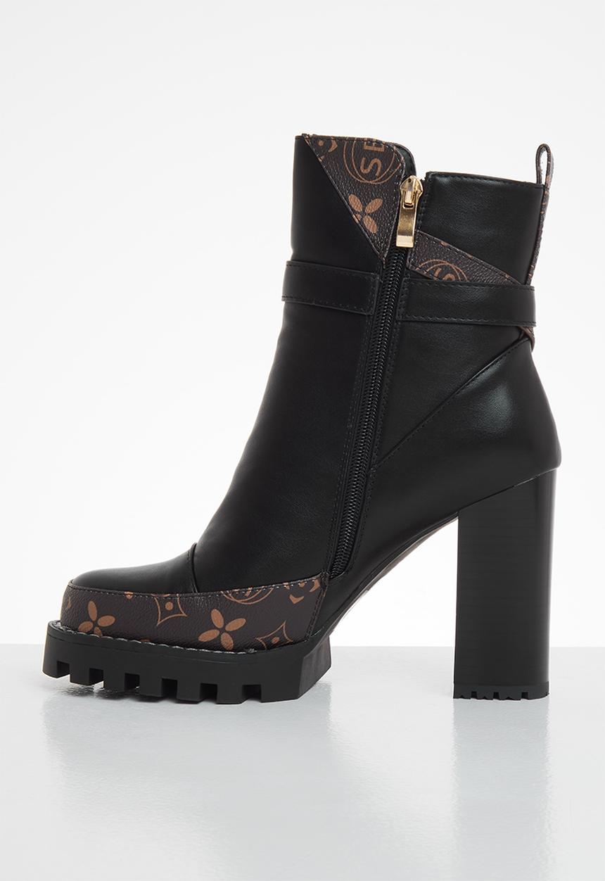 SISSY BOY - Mixed on demand chunky boot - black