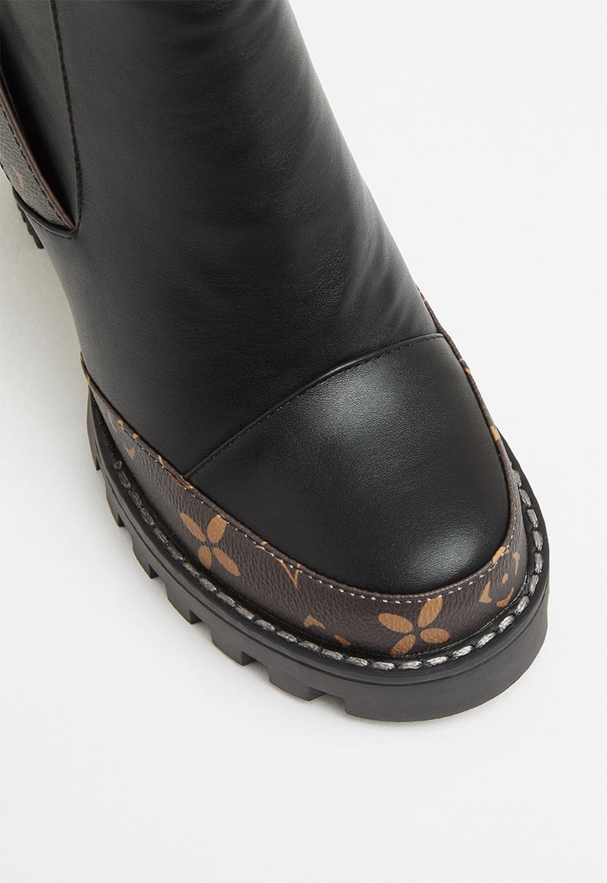 SISSY BOY - Mixed on demand chunky boot - black