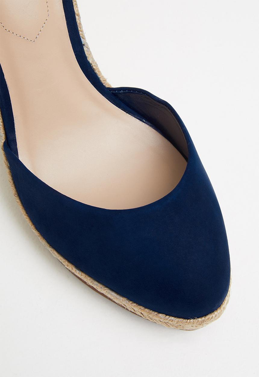 ALDO - Nasua suede wedge heel - navy