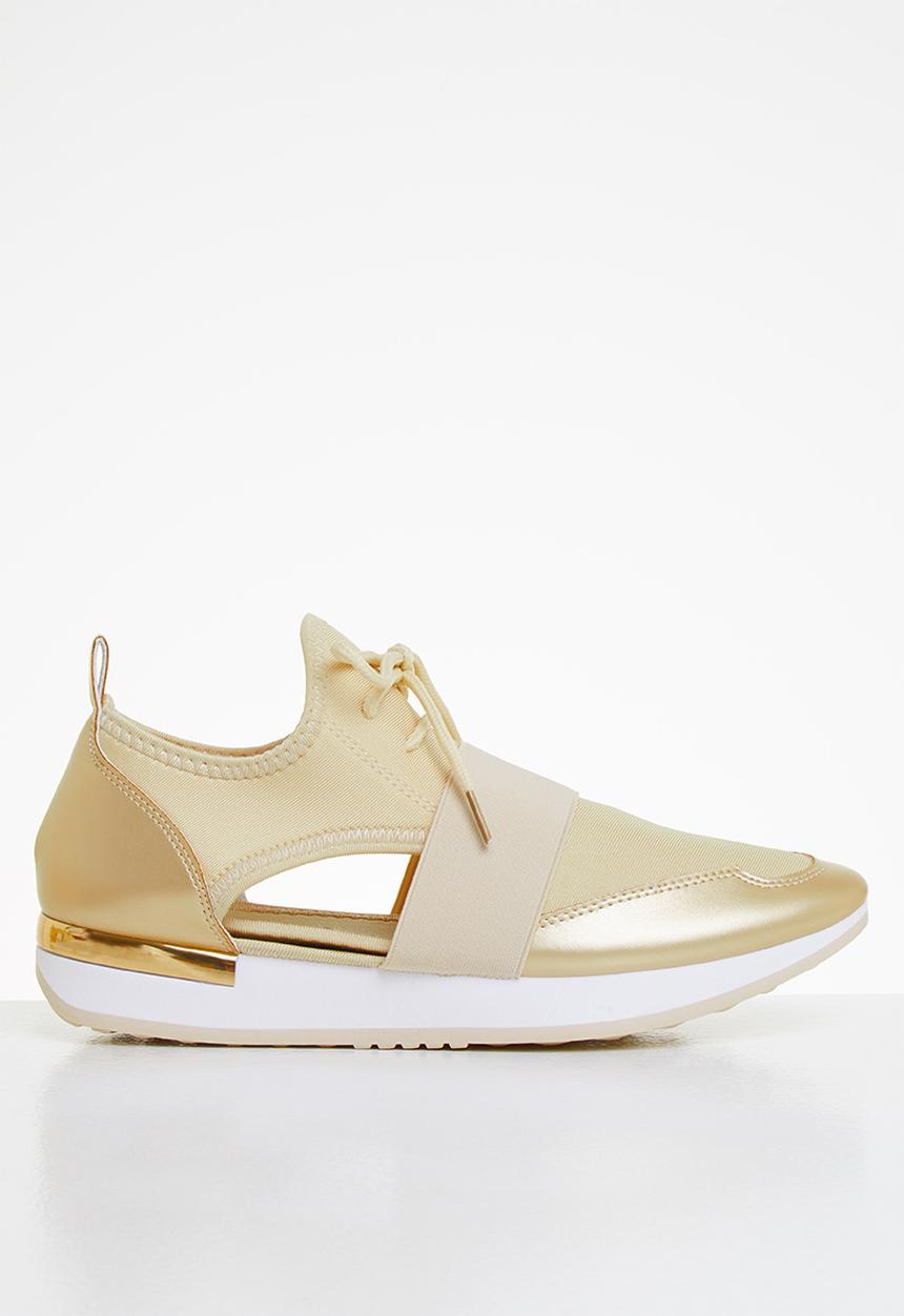 Tom Tom - Side cut-out sneaker - gold