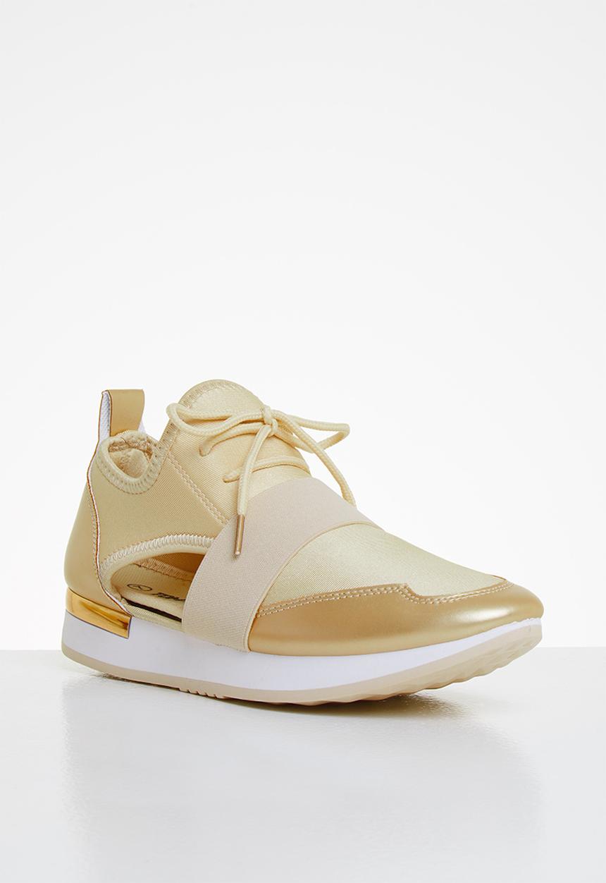 Tom Tom - Side cut-out sneaker - gold