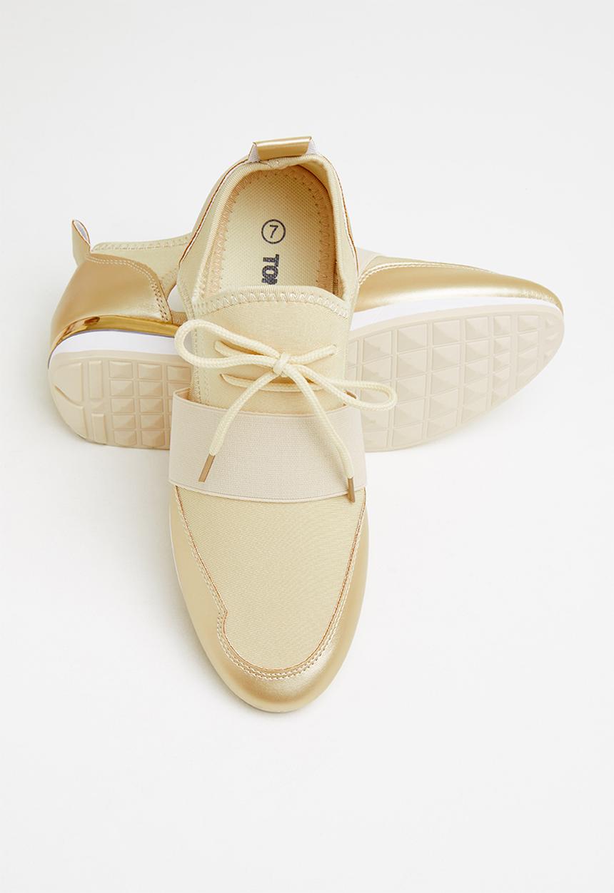Tom Tom - Side cut-out sneaker - gold