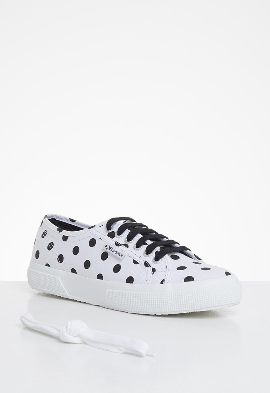 SUPERGA - 2750 polkadots - white black dots