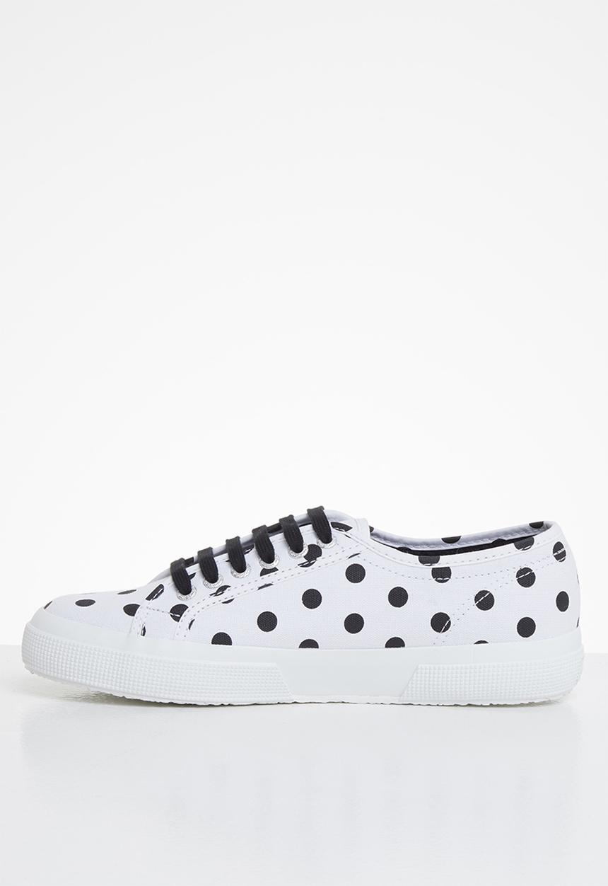 SUPERGA - 2750 polkadots - white black dots