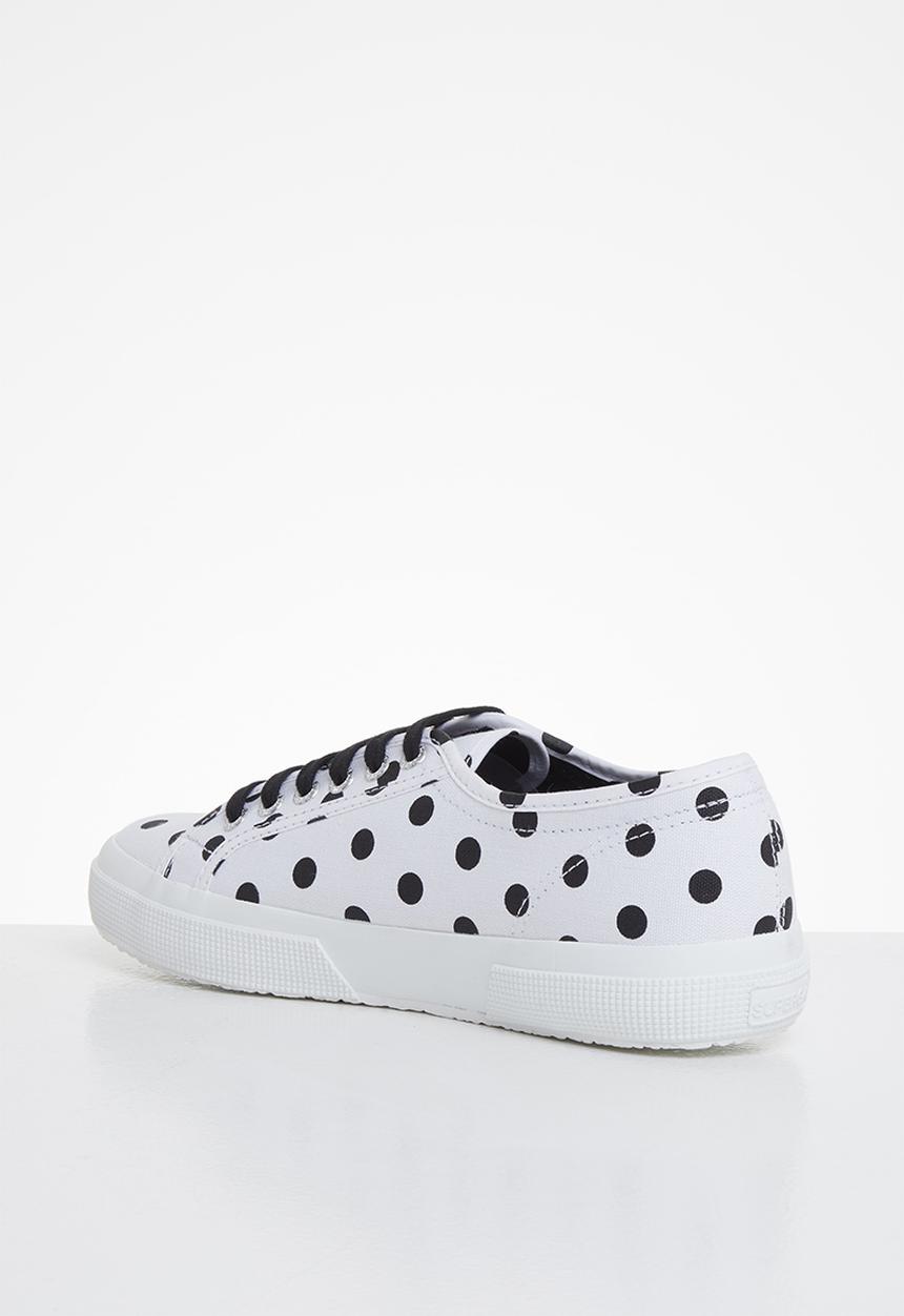 SUPERGA - 2750 polkadots - white black dots