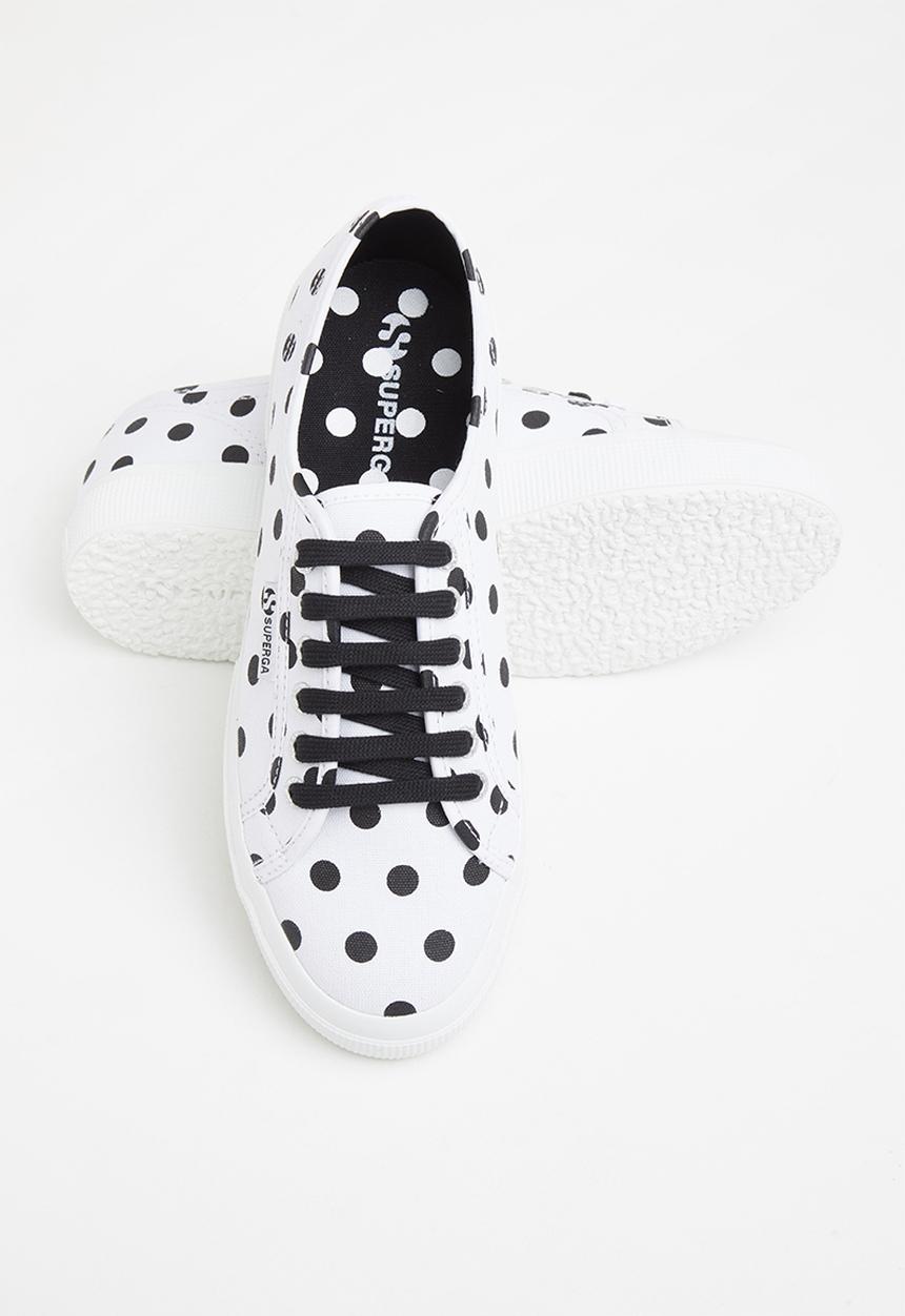 SUPERGA - 2750 polkadots - white black dots