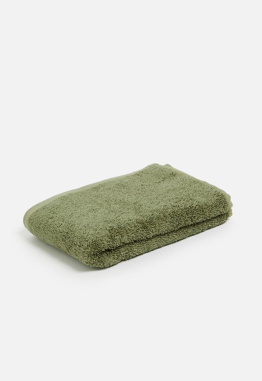 Linen House - Nara bamboo cotton towel - moss
