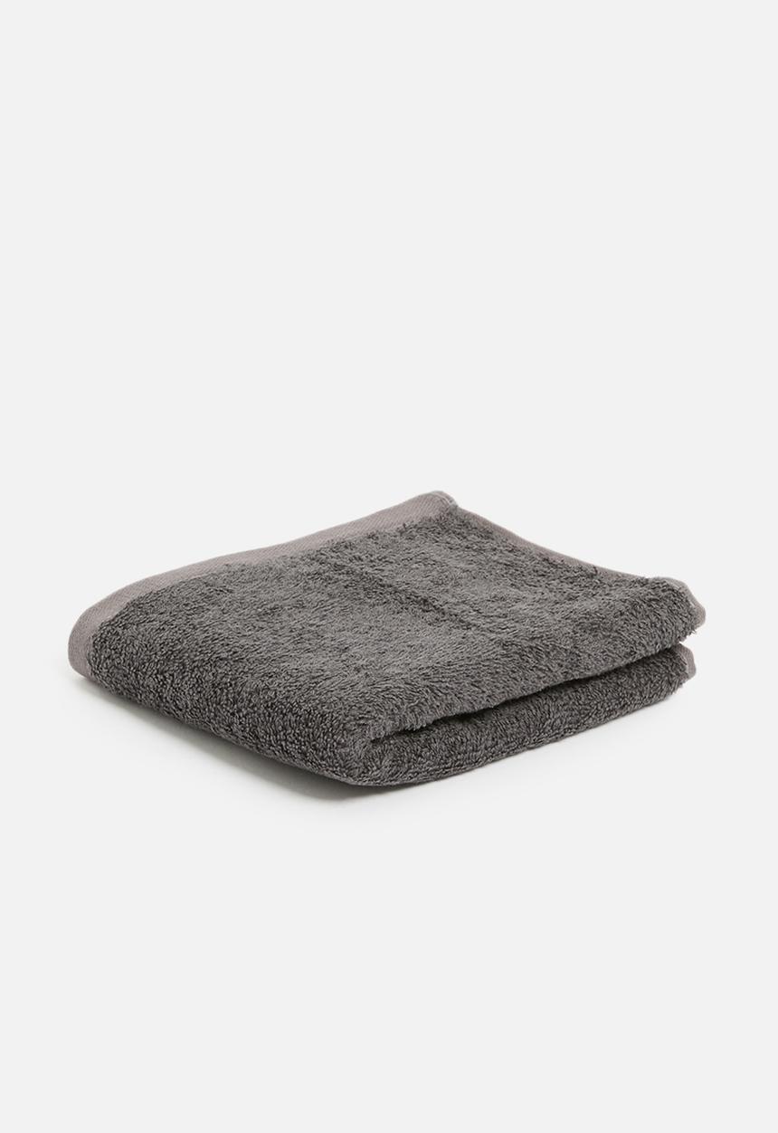 Linen House - Nara bamboo cotton towel - charcoal