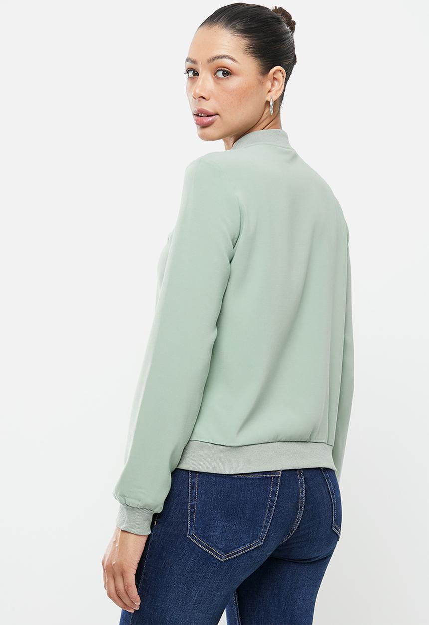 Vero Moda - Coco long sleeve bomber - green