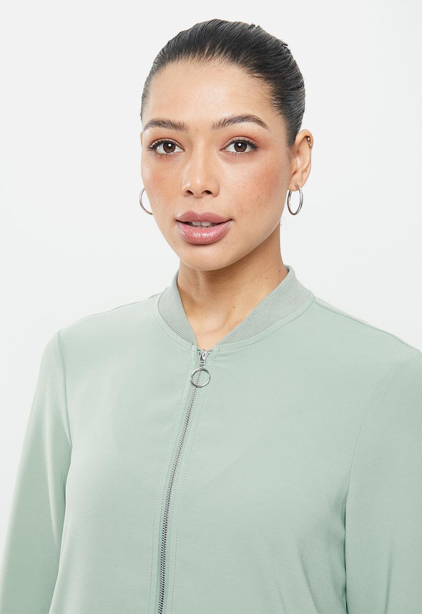 Vero Moda - Coco long sleeve bomber - green