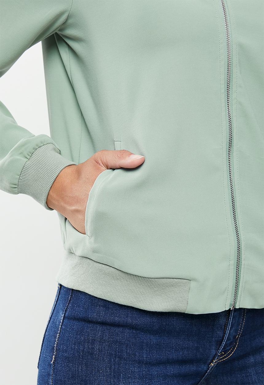 Vero Moda - Coco long sleeve bomber - green