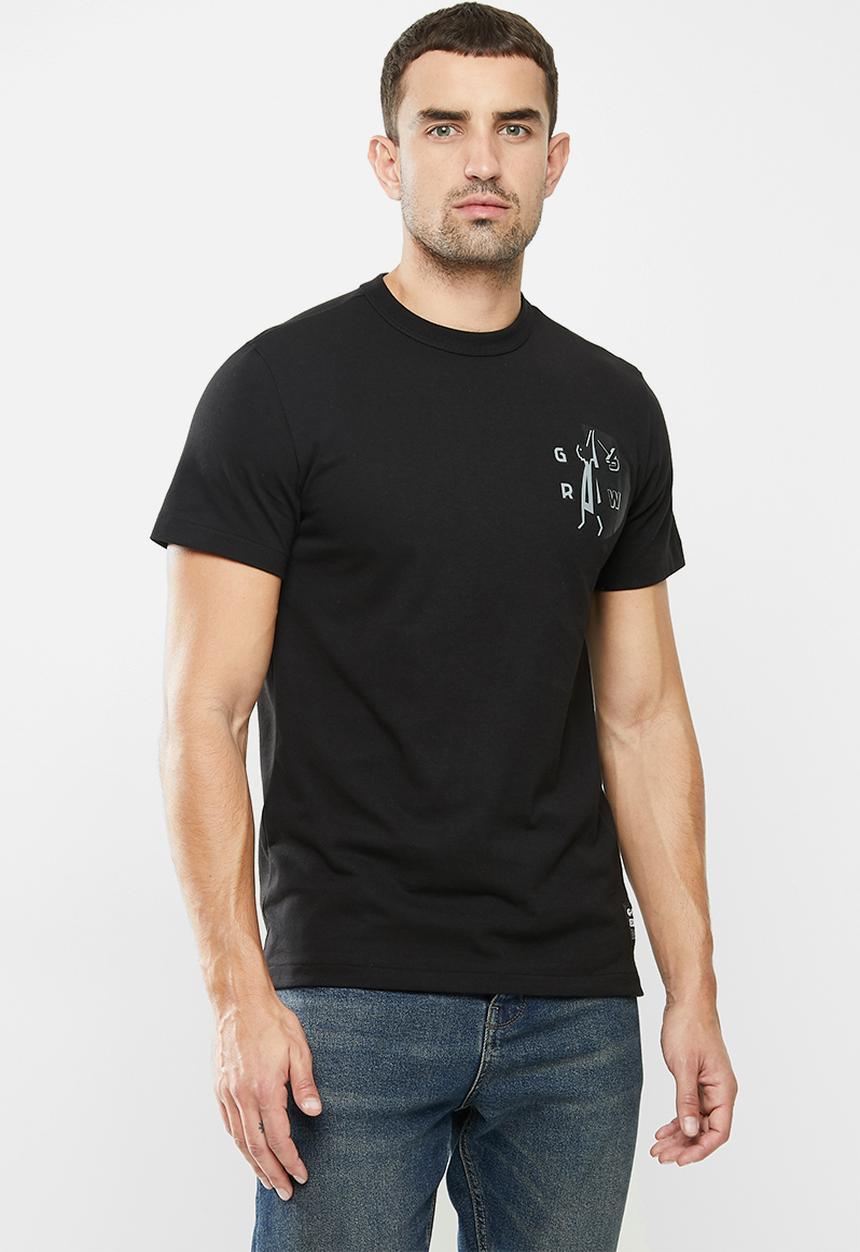 G-STAR - Gs raw hammer r short sleeve tee - black