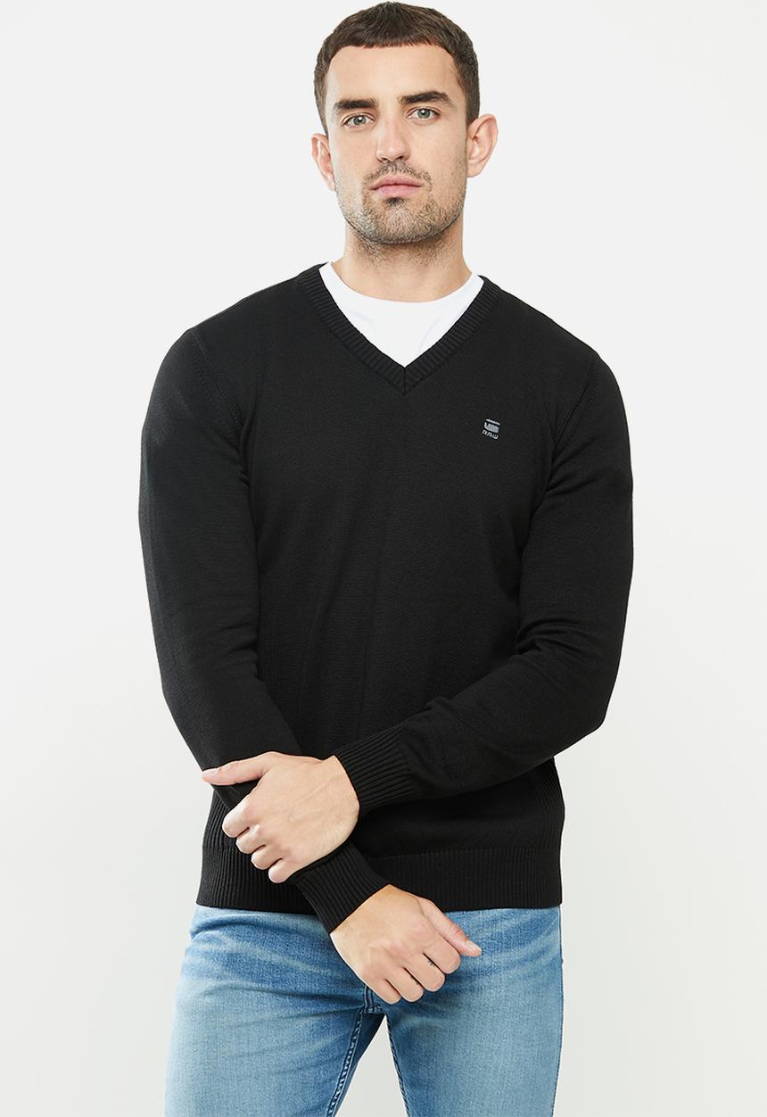 G-STAR - Classic sport v knit - black