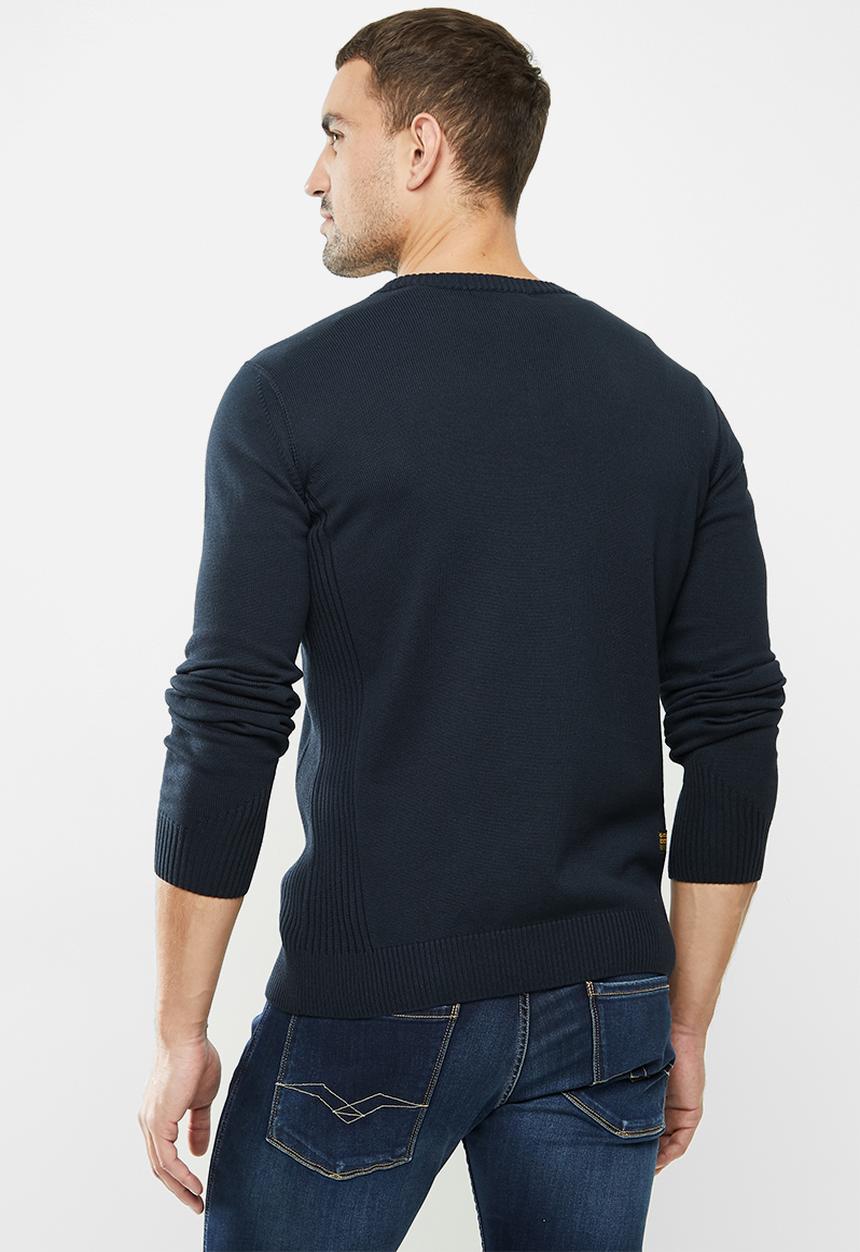 G-STAR - Classic sport v knit - navy