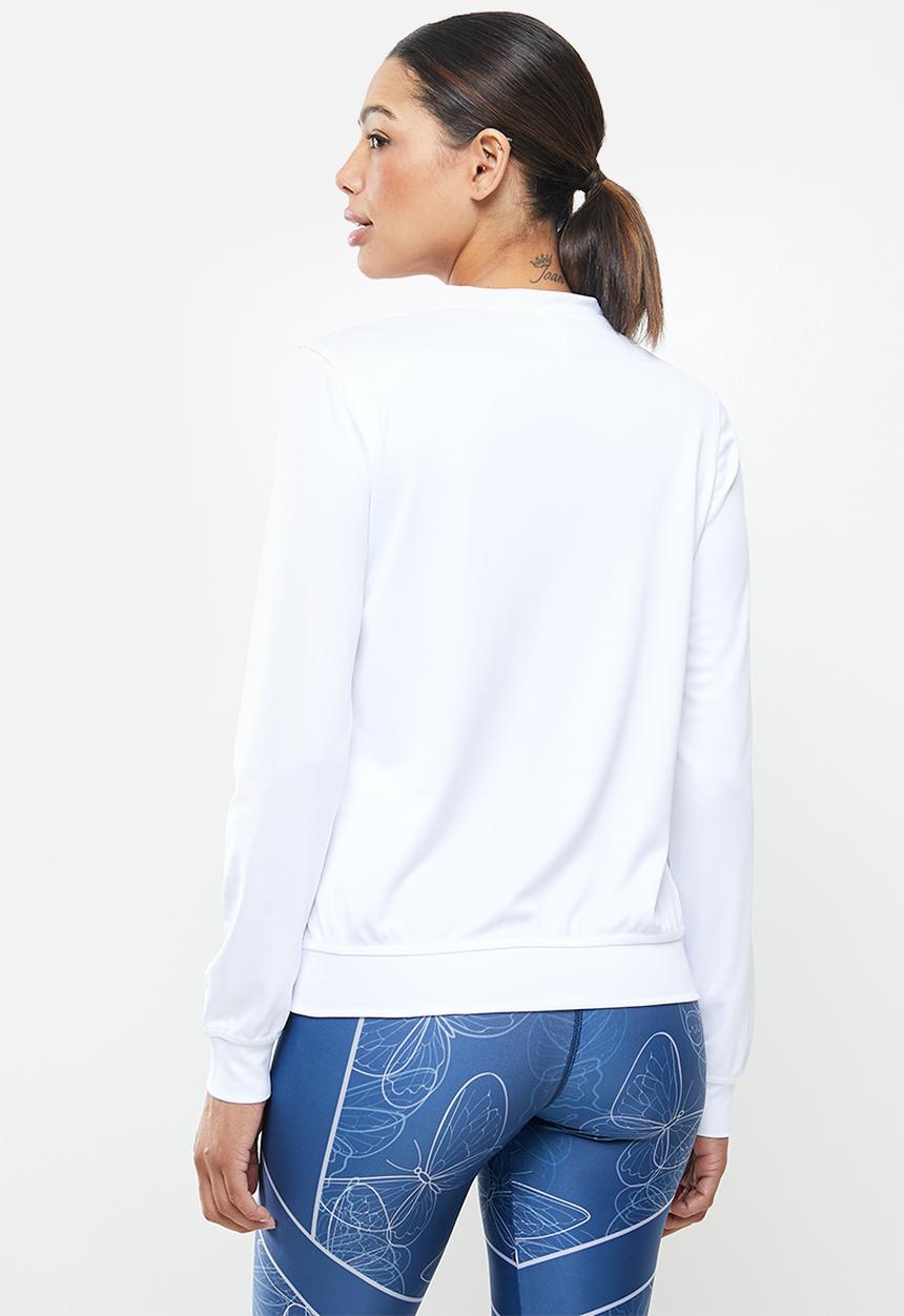 MOVEPRETTY - The jess crew neck top - white 