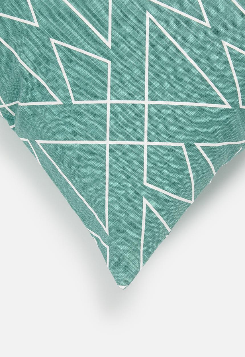 Sixth Floor - Tribal outdoor cushion cover - blue