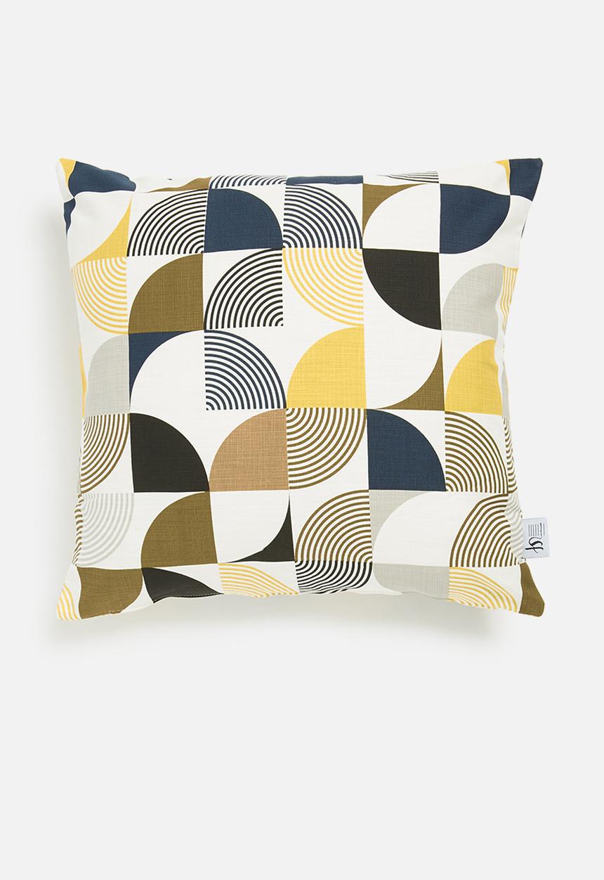 Sixth Floor - Retro circular outdoor cushion cover - multi