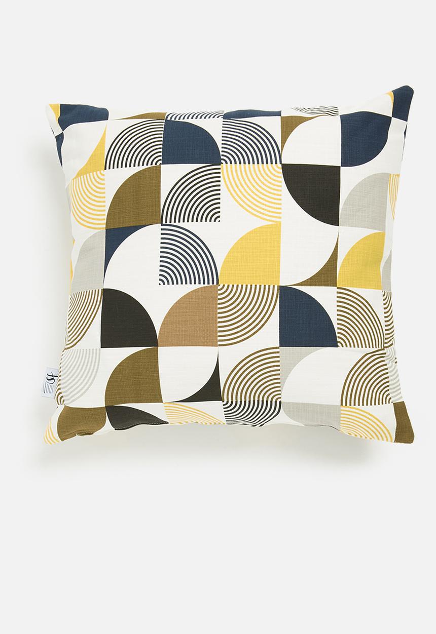 Sixth Floor - Retro circular outdoor cushion cover - multi