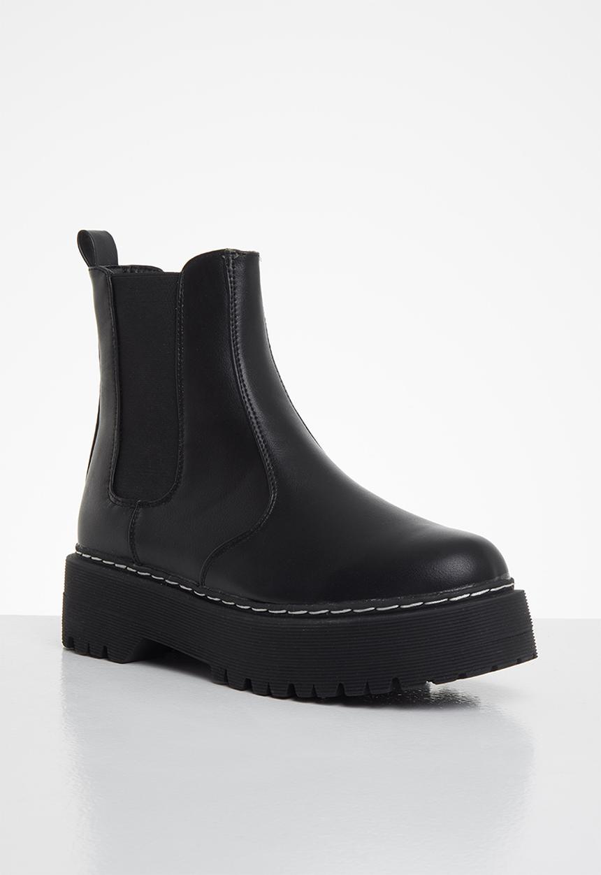 Footwork - Martiny chunky chelsea boot - black
