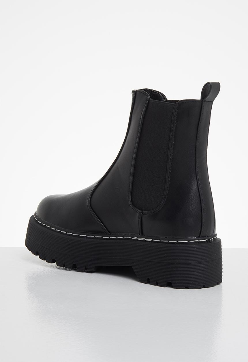 Footwork - Martiny chunky chelsea boot - black