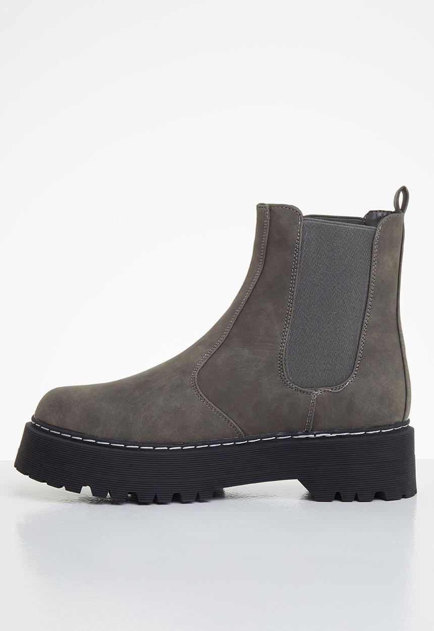 Footwork - Martiny chunky chelsea boot - grey