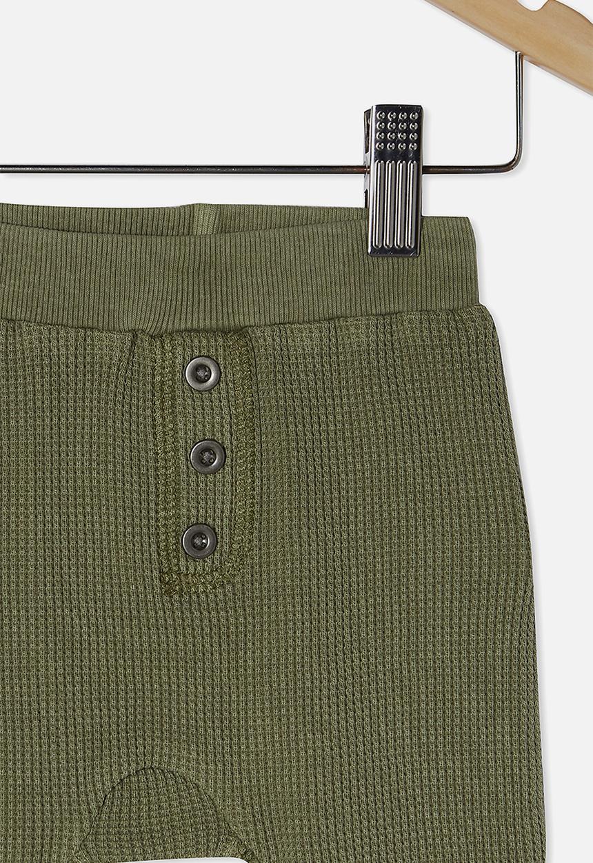 Cotton On - The waffle pant - silver sage