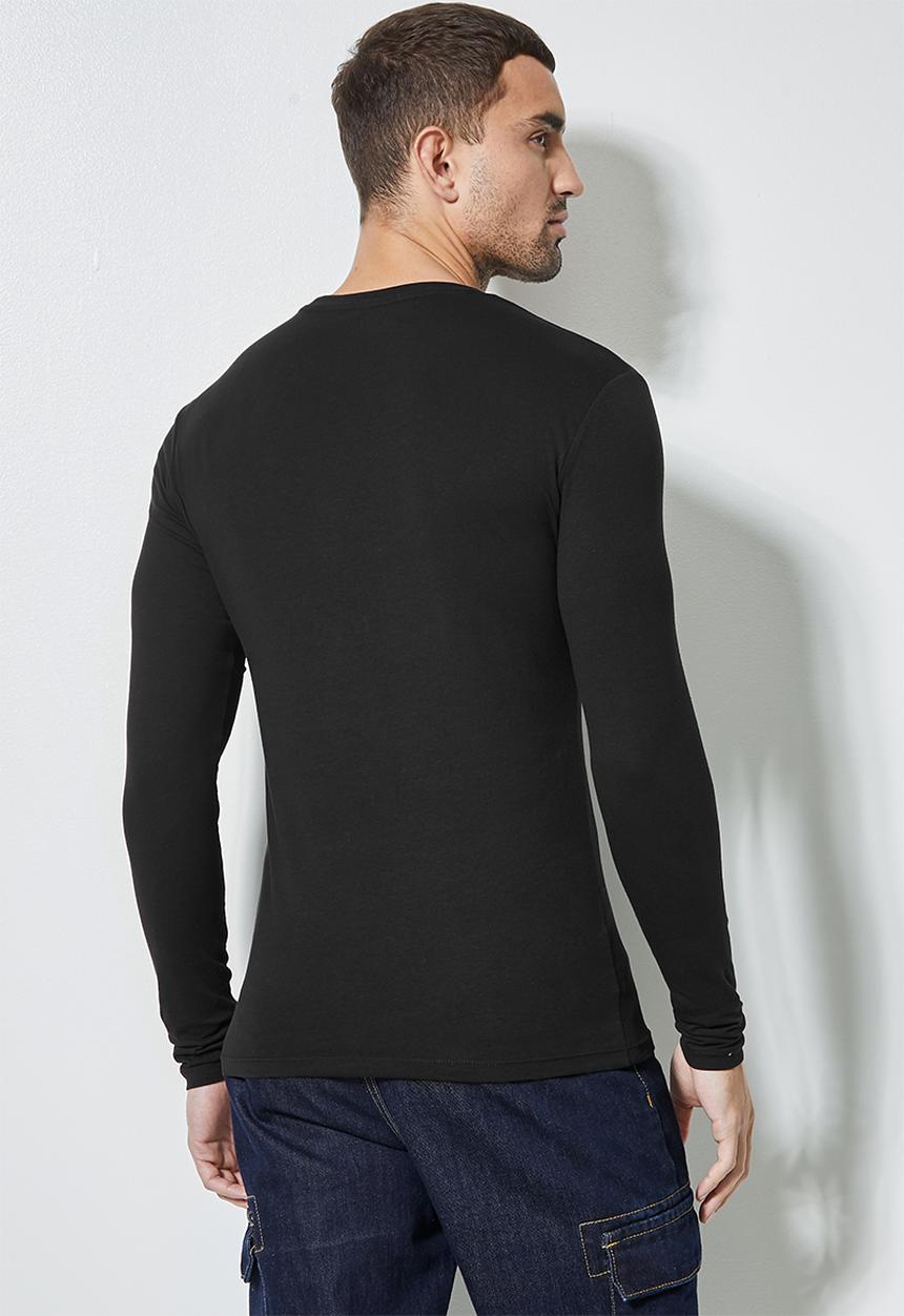 Superbalist - Brando long sleeve crew neck tee - black