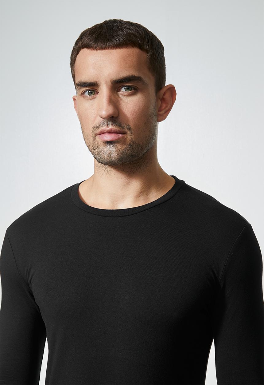 Superbalist - Brando long sleeve crew neck tee - black