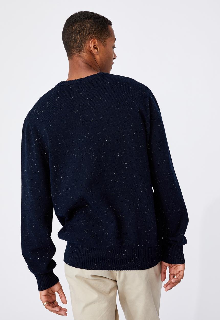 Cotton On - Crew knit - navy nep