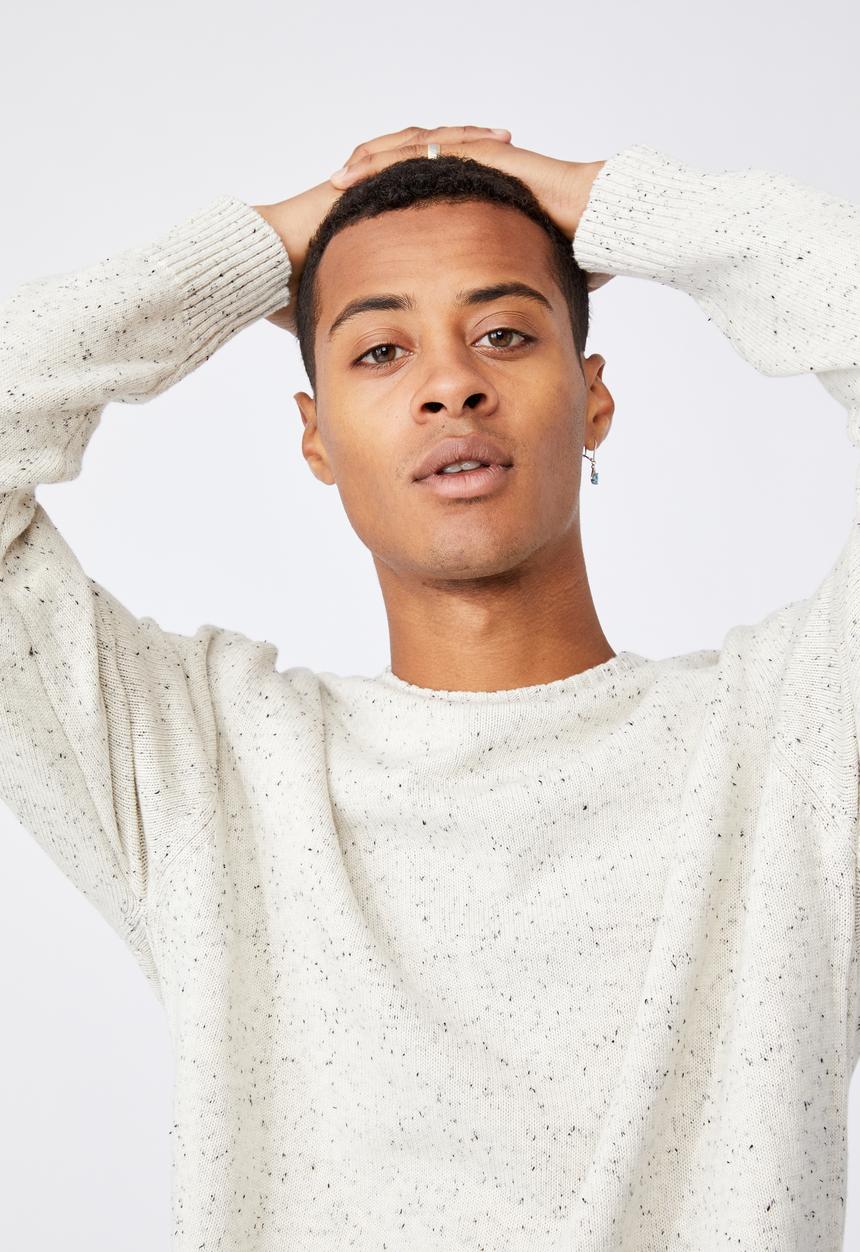 Cotton On - Crew knit - oatmeal nep