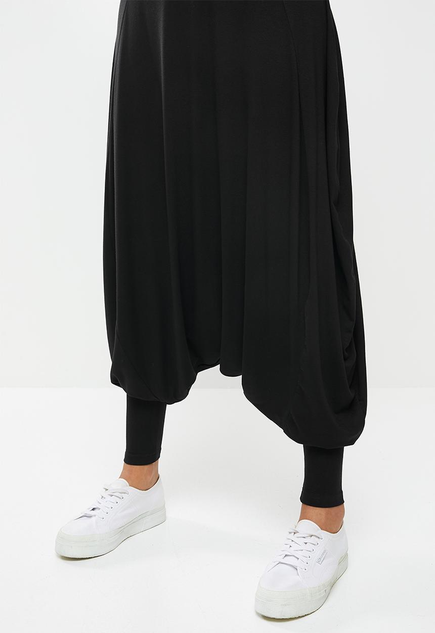 AMANDA LAIRD CHERRY - Harem pants - black