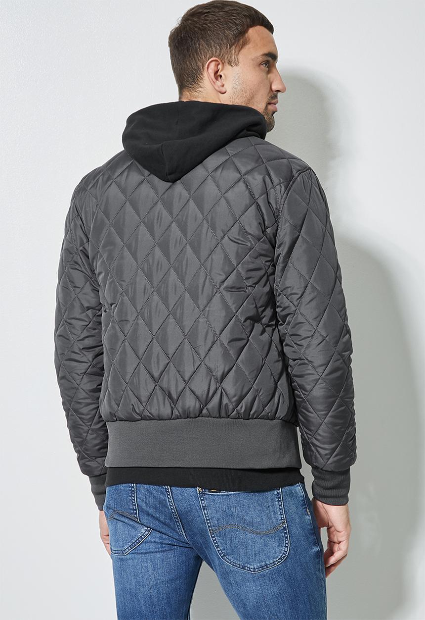 Superbalist - Nevada quilted bomber - charcoal grey