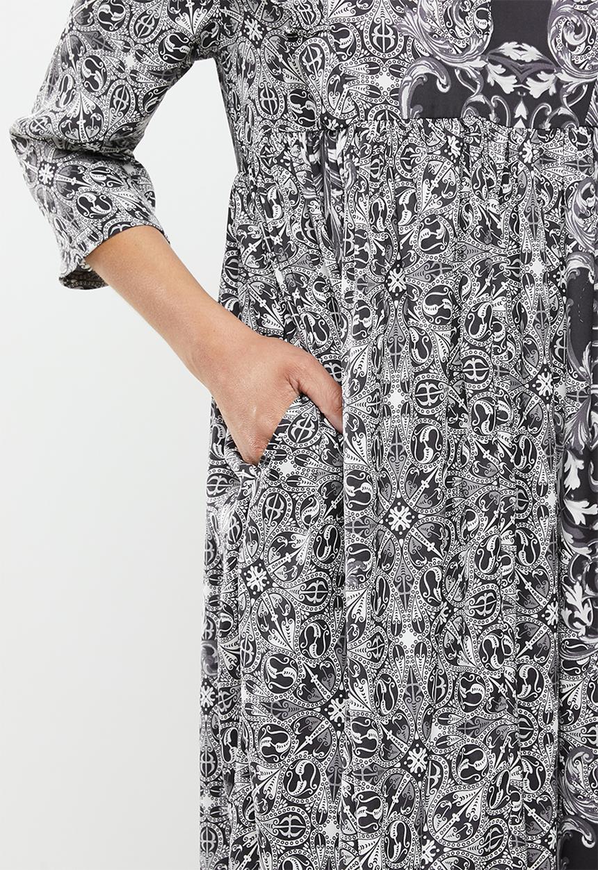 AMANDA LAIRD CHERRY - Nsezi dress - black & white