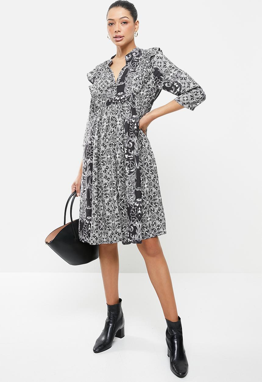 AMANDA LAIRD CHERRY - Nsezi dress - black & white