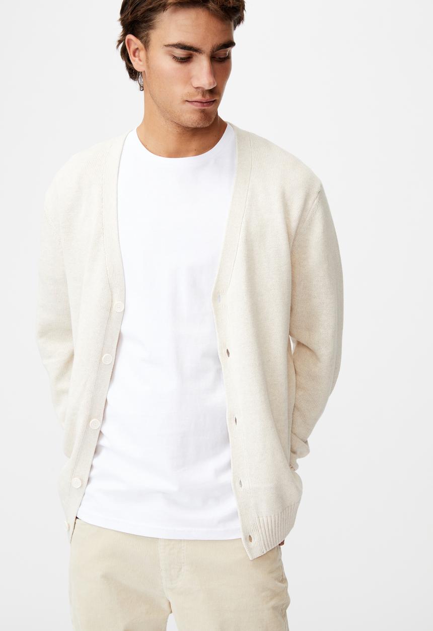 Cotton On - Essential cardigan - ecru marle