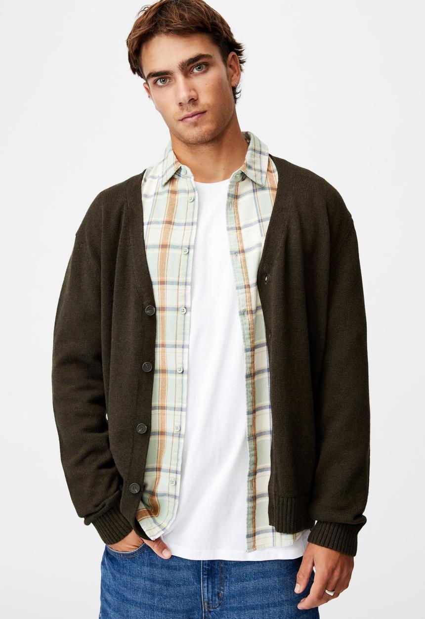 Cotton On - Essential cardigan - khaki marle