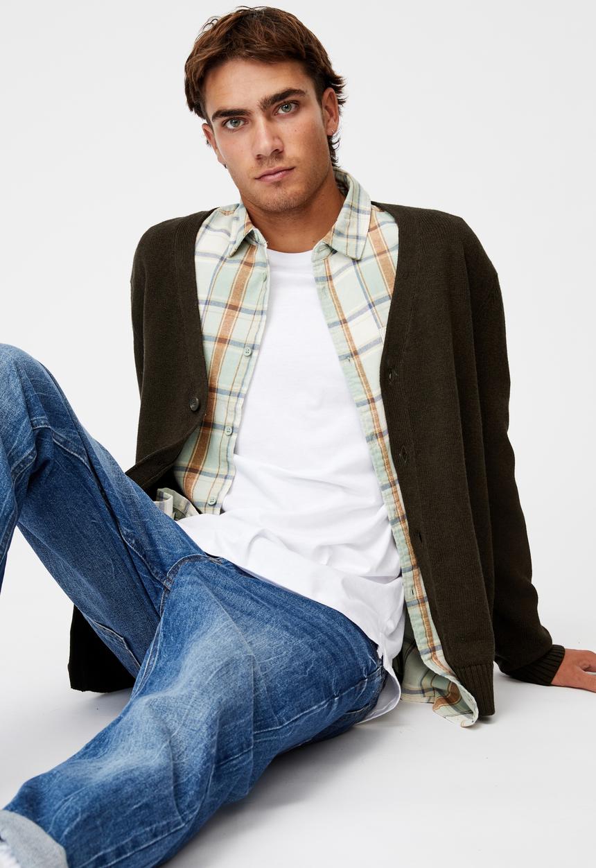 Cotton On - Essential cardigan - khaki marle