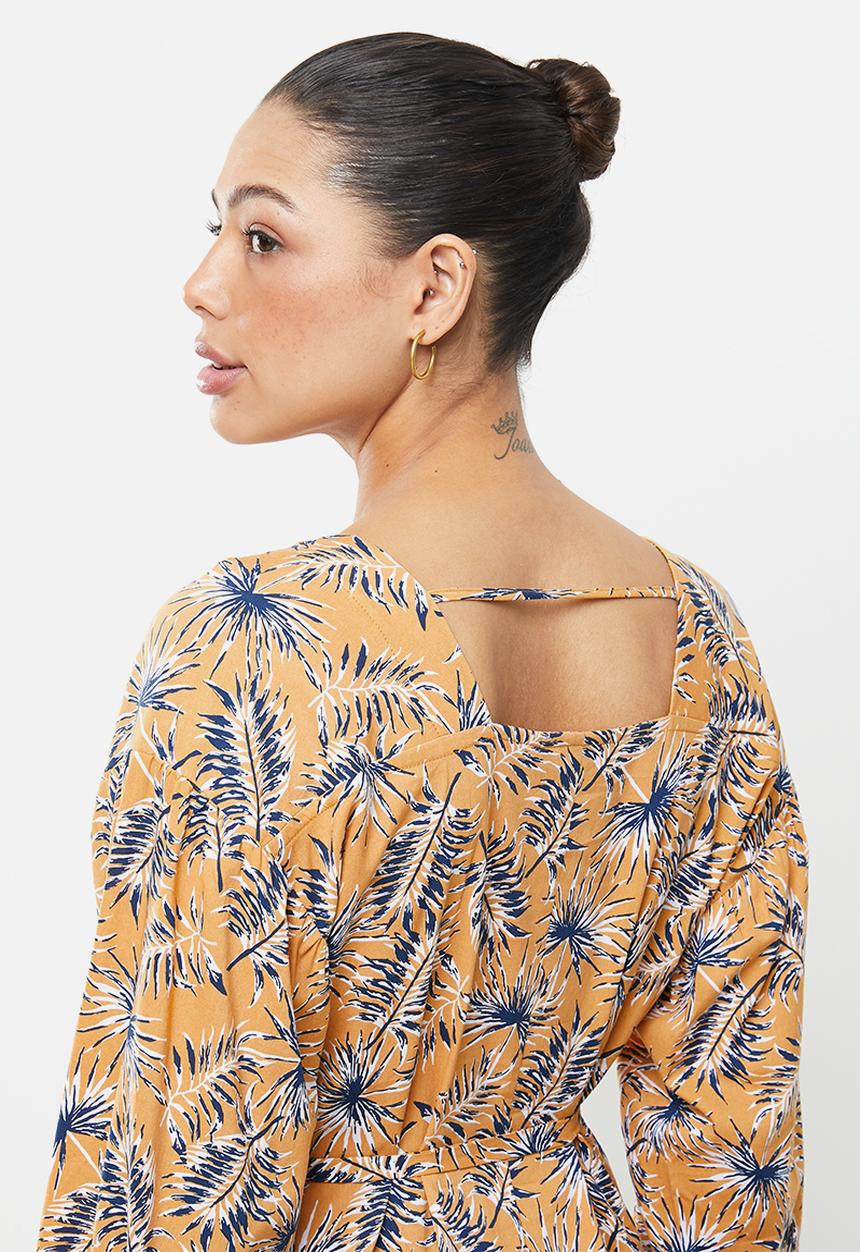 AMANDA LAIRD CHERRY - Sand dress - mustard