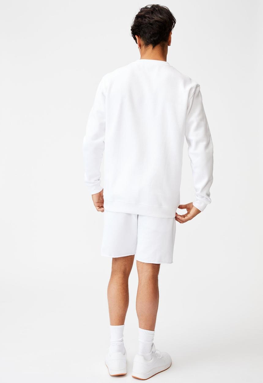 Cotton On - Essential crew fleece - white