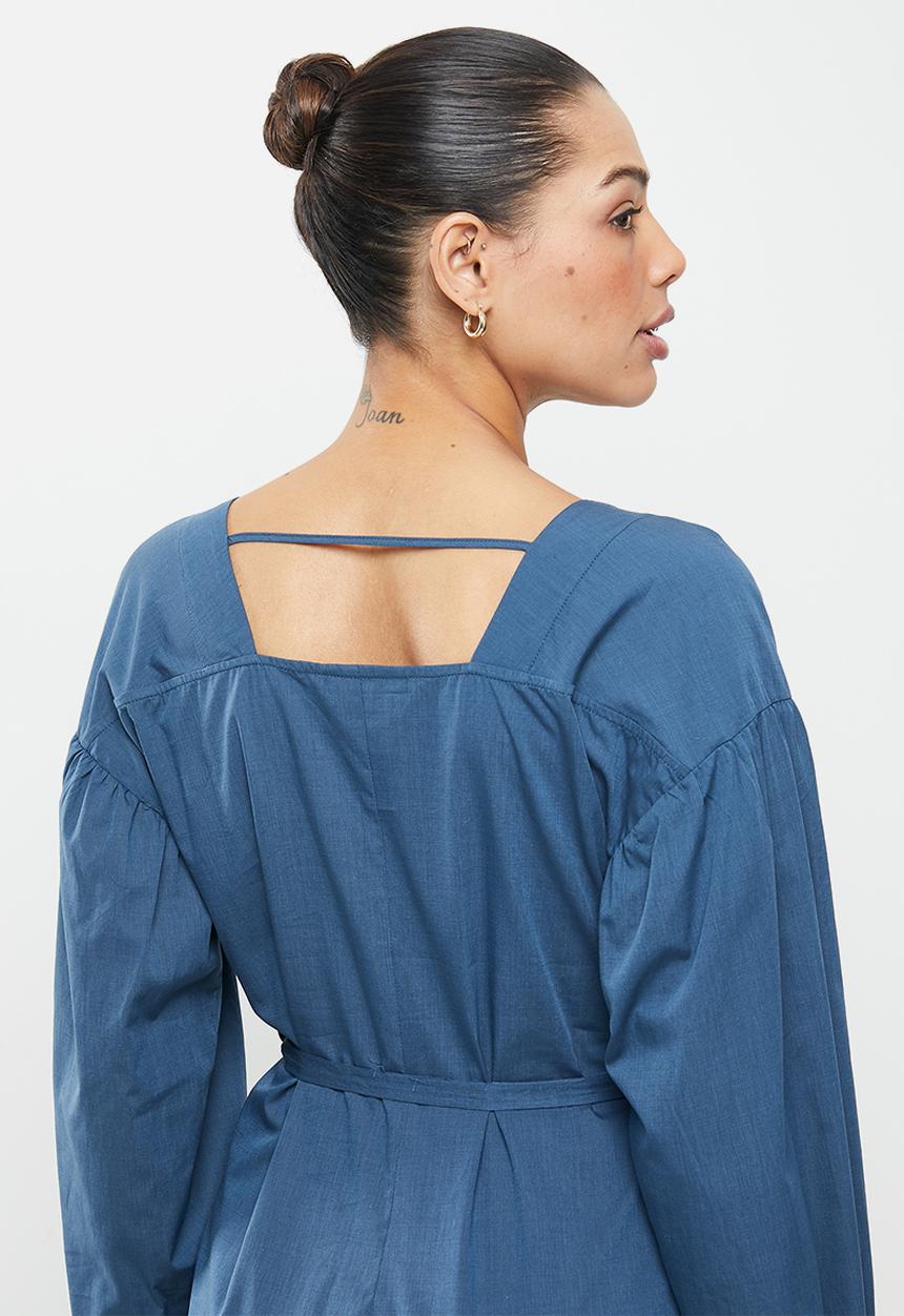 AMANDA LAIRD CHERRY - Sand dress - blue