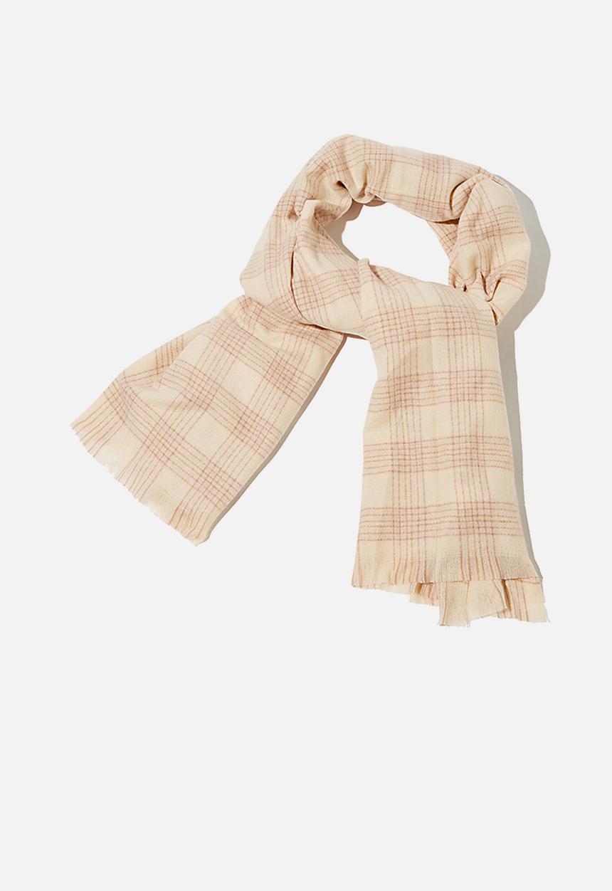 Rubi - Millie mid weight scarf - barley charlotte check