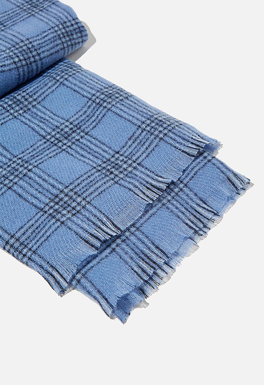 Rubi - Millie mid weight scarf - air blue charlotte check