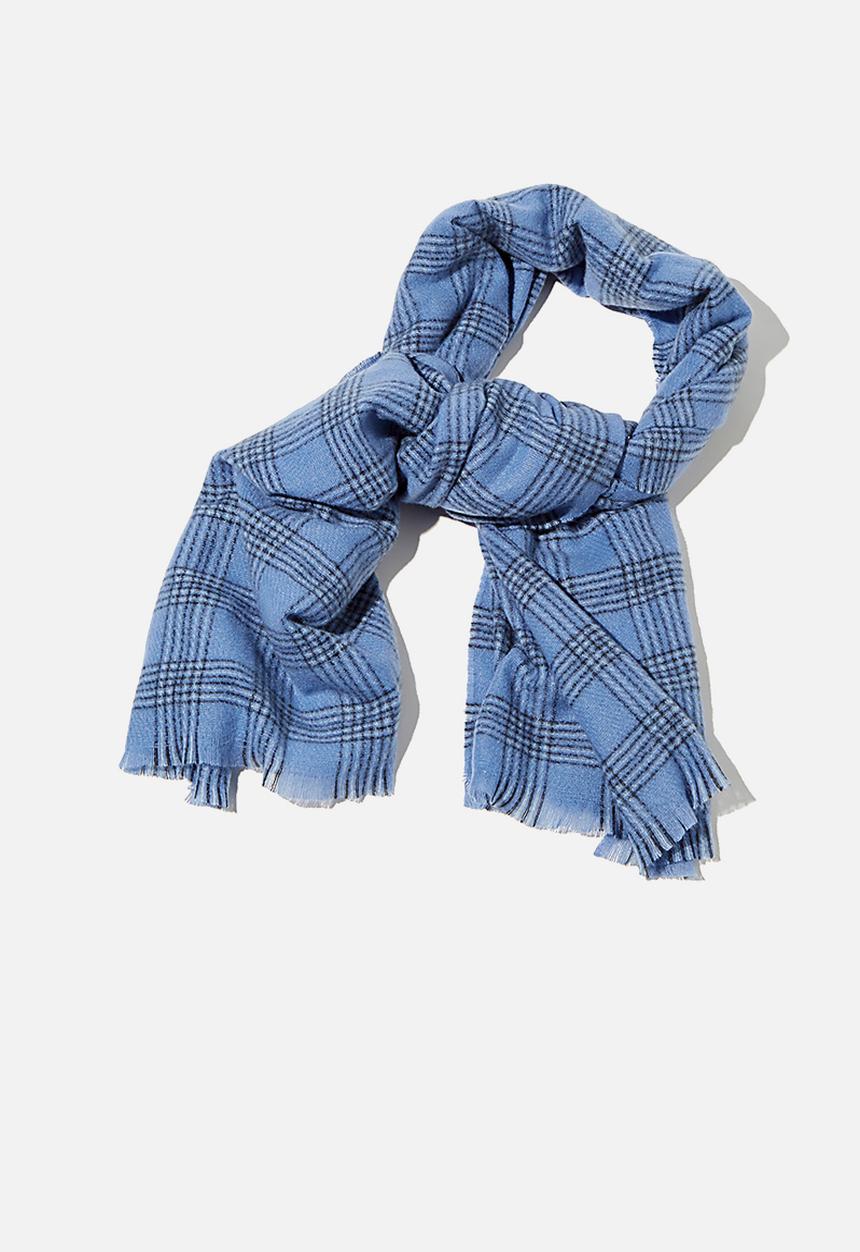 Rubi - Millie mid weight scarf - air blue charlotte check