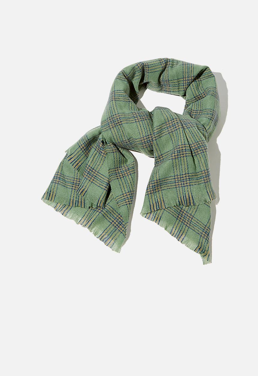 Rubi - Millie mid weight scarf - pistachio green charlotte check