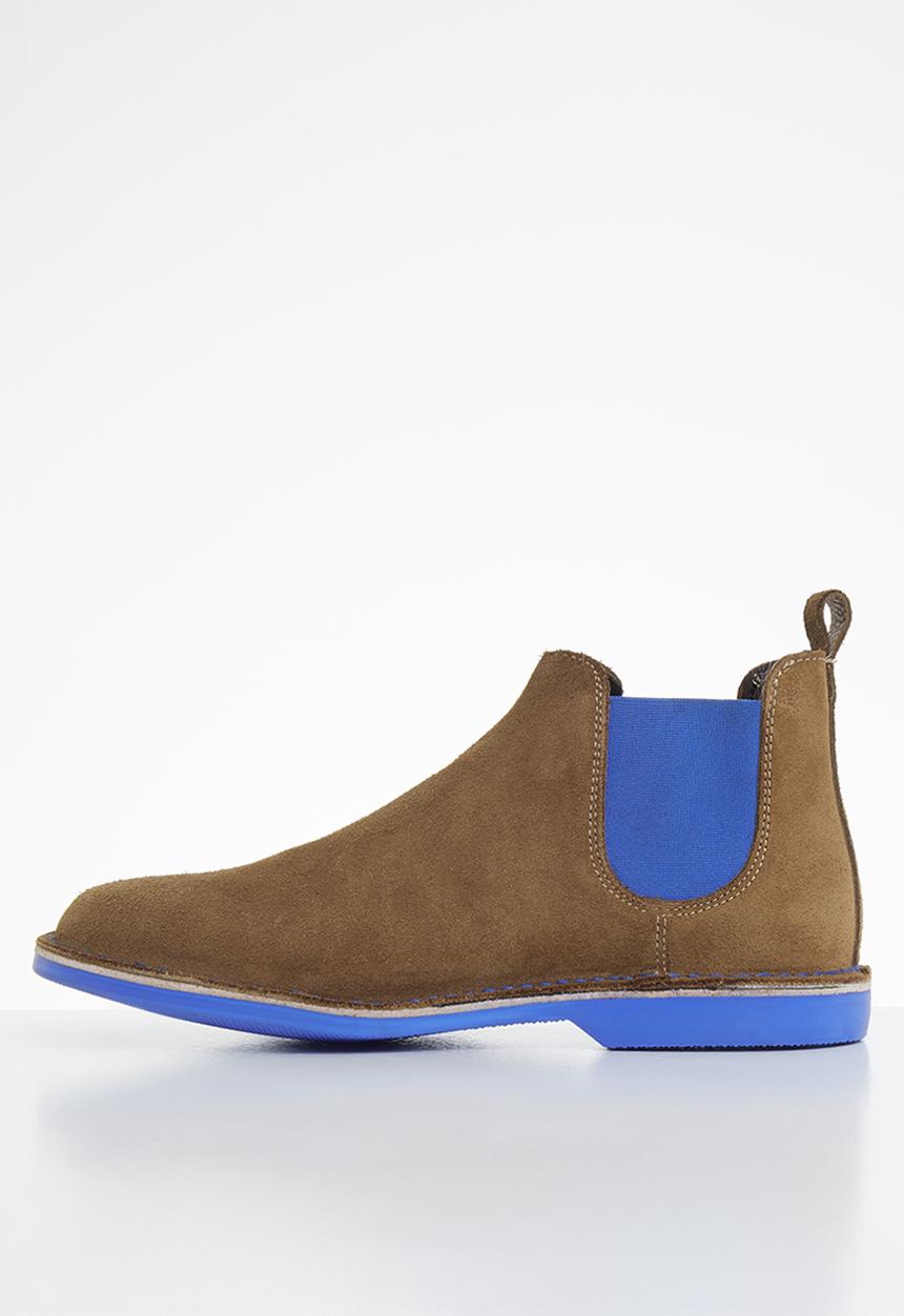 Veldskoen - Chelsea boot - brown & blue
