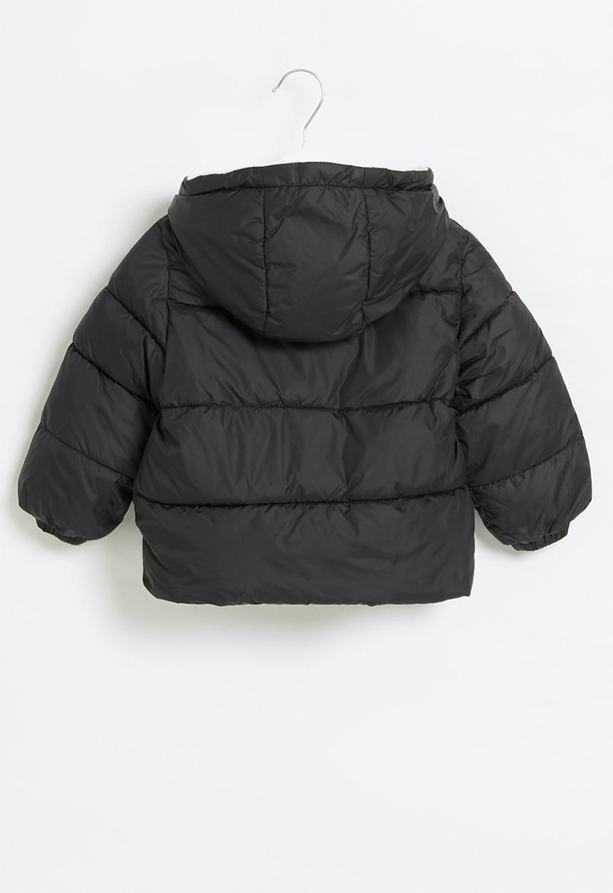 Pop Candy - Boys hooded puffer - black