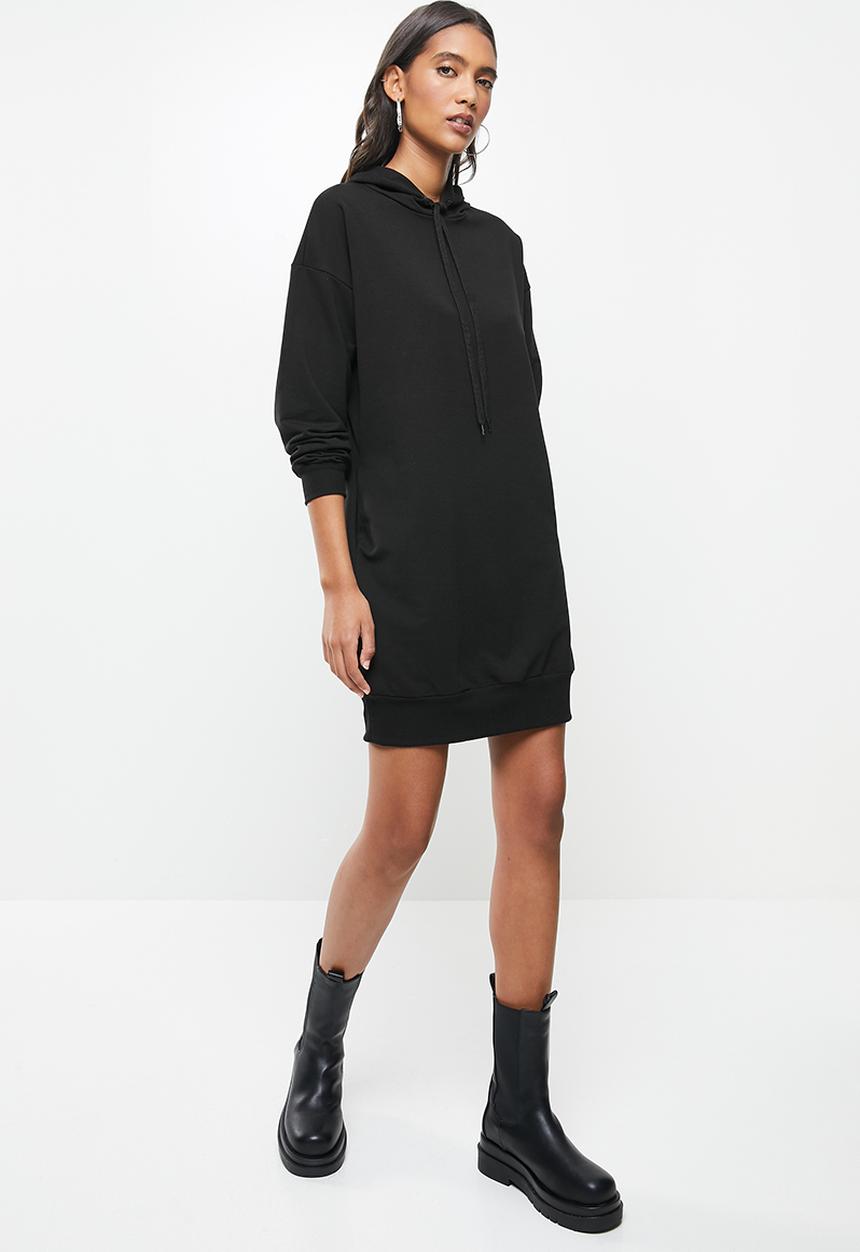 Me&B - Hooded sweatdress - black