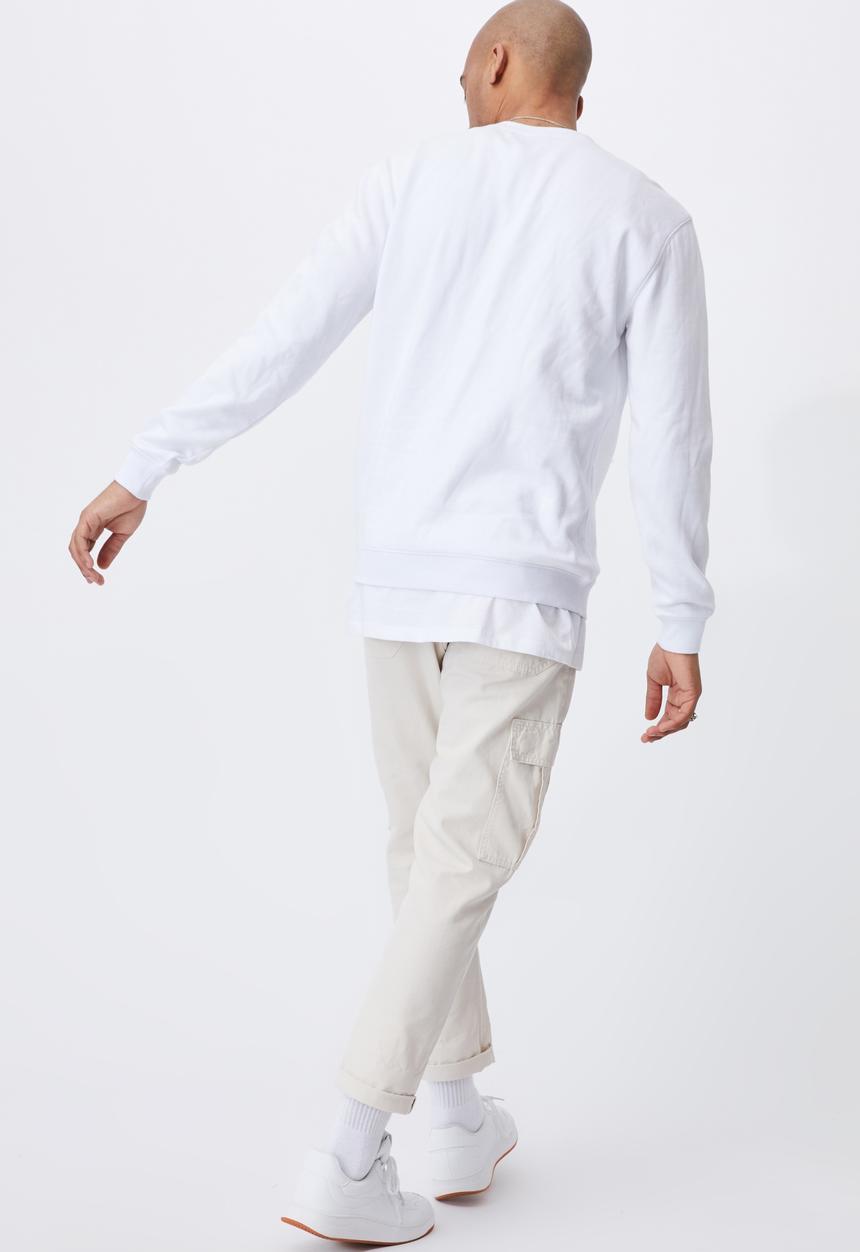 Cotton On - Graphic crew fleece - white