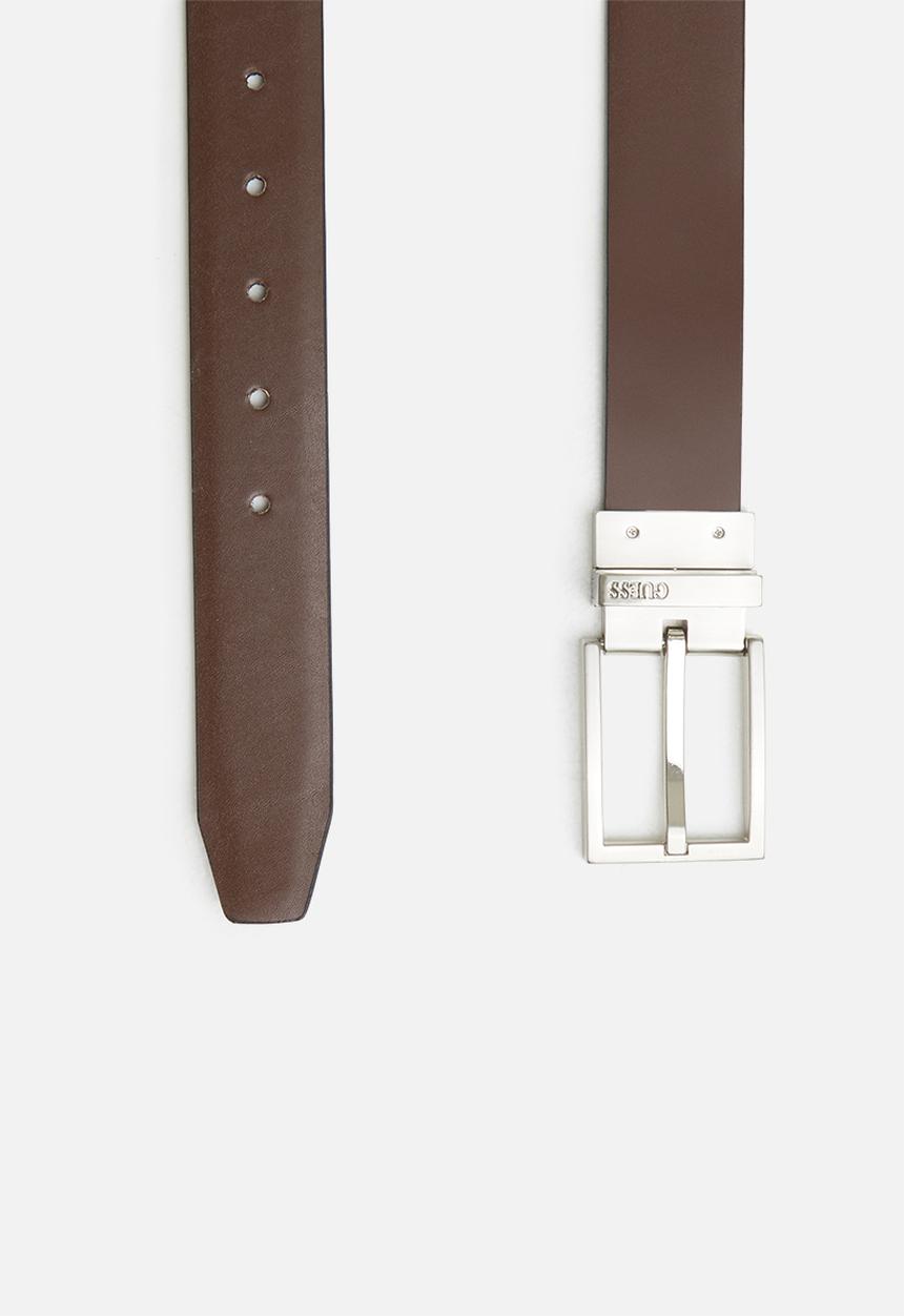 GUESS - Reversible dress belt - black & brown 